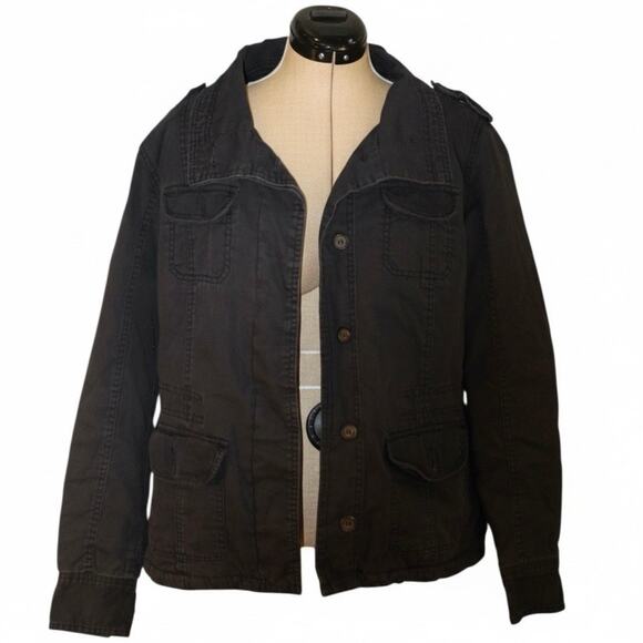 Kirra Jackets & Blazers - Kirra Black Sherpa Lined Jacket Women’s Large Zip Front Soft Fleece Lining